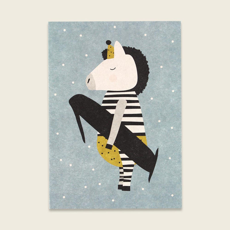 Postkarte Zebra “1”