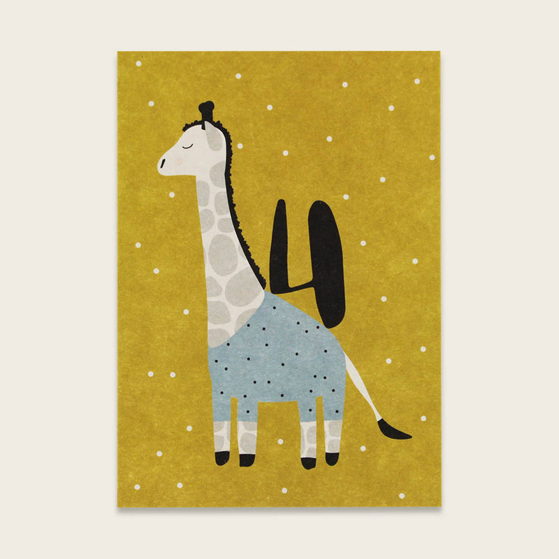 Postkarte Giraffe “4”