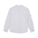 Minymo Hemd gestreift Bright White