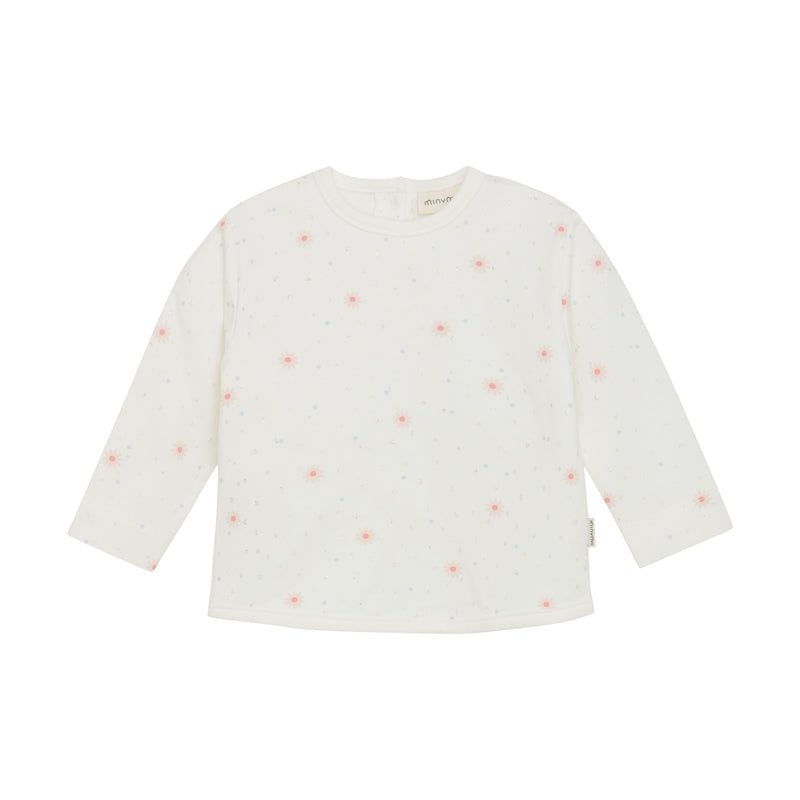 Minymo Langarmshirt Marshmallow White
