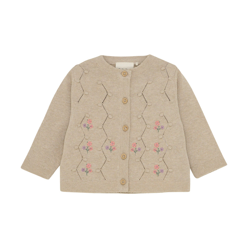 Minymo Strickjacke Beige Melange