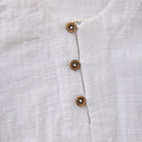 Minymo Langarmshirt Musselin Bright White