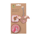 Federtasche Patches Set Pferde pink