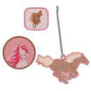 Federtasche Patches Set Pferde pink