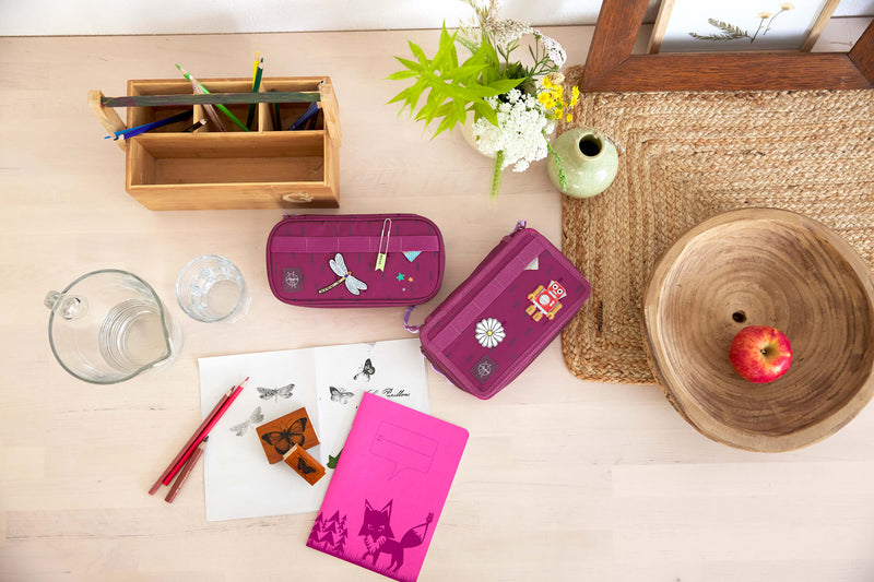 Federtasche Speckles Berry