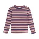 Minymo Langarmshirt gerippt - Rose Brown