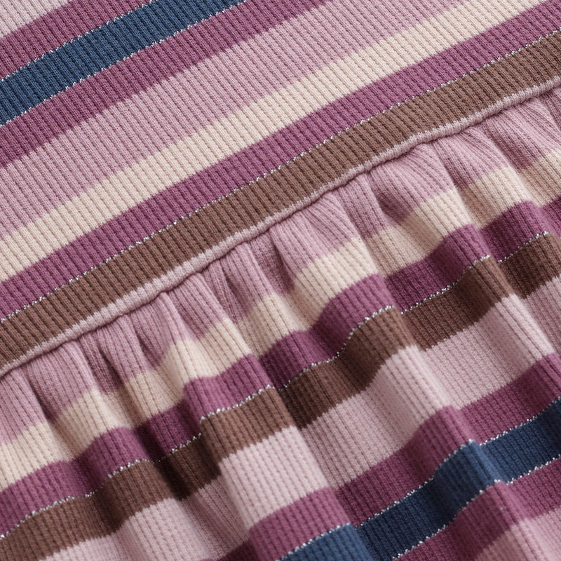 Minymo Kleid gerippt - Rose Brown