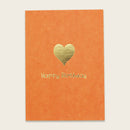 Postkarte Herz, rot – Happy Birthday