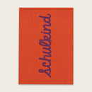 Postkarte Schulkind, lila/orange Postkarte Ava & Yves