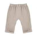 GOTS Krempelhose Musselin Beigemeliert Hose Maximo