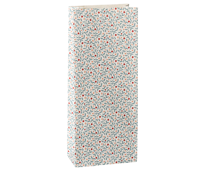 Geschenktüte, Beerenzweige, Dusty blau -Mini