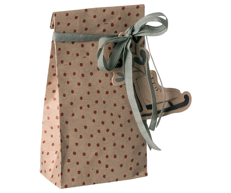Geschenktüte, Polka rot - Mikro