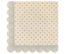 Serviette, Multi Dots -Blau