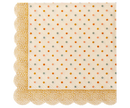 Serviette, Multi Dots -Ocker