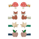 Mini-Haarspangen Herbst Wald