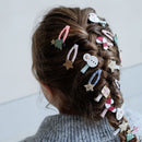 Mini-Haarspangen Weihnachten Rentier