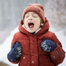 maximo MINI BOY-Thermofausthandschuhe "space dino", Daumen, glow in the dark