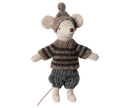 Wintermaus mit Skiset, Großer Bruder - Grau