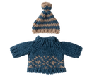 Strickpullover und Mütze, Papa Maus