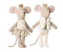 Königliche Zwillingsmäuse, kleine Schwester & Bruder