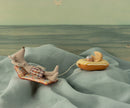 Strandmaus mit Luftmatratze, Papa - Blume