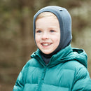 Maximo HELGE-Schlupfmütze wendbar stahl/slate