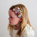 Niedliche Mini-Haarspangen mit Weihnachtsfiguren