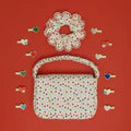 Scrunchie mit Herzprint und Wellenrand Haargummi Mimi & Lula