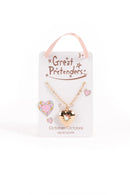 Birthstone Heart Lockets Kette mit Geheimfach Oktober Halskette Great Pretenders