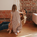 Schlafsack mit Füßen 2,5 tog Punkte Berry