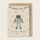 Klappkarte Frosch – Ich bin 1. Klasse