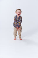 Sense Organics Sweatshirt Dari Safaridruck auf anthrazit