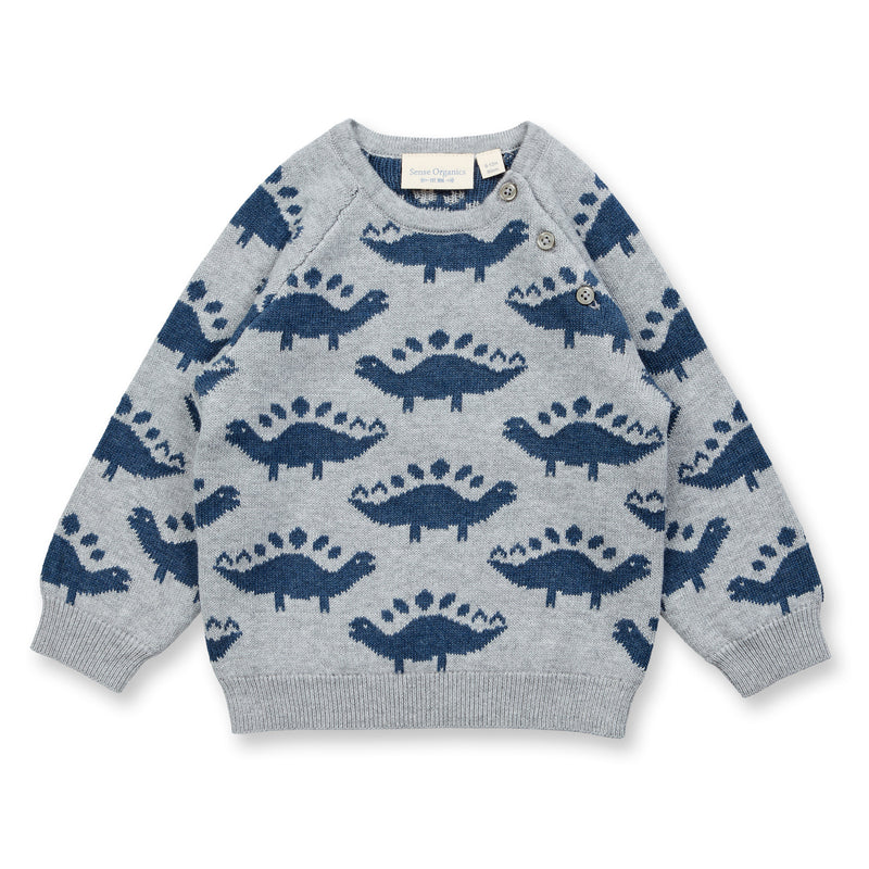 Sense Organics Strickpullover Victor Grey + Dinos