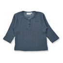 Sense Organics Langarmshirt Musselin Plin - blaugrau Shirt Sense Organics