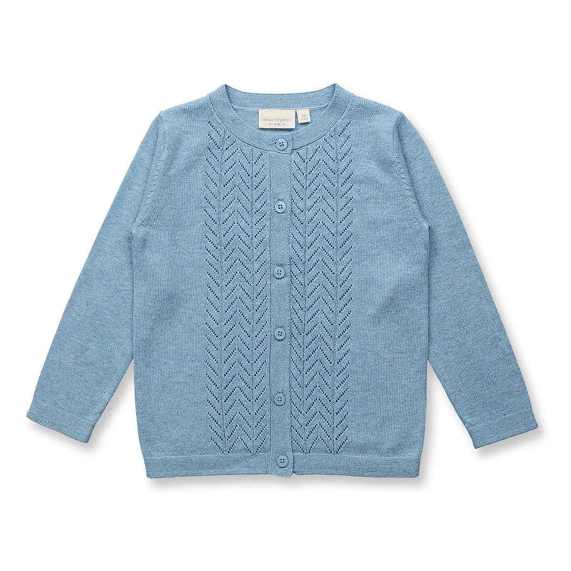 Sense Organics Strickjacke Elsa - Aquamarin