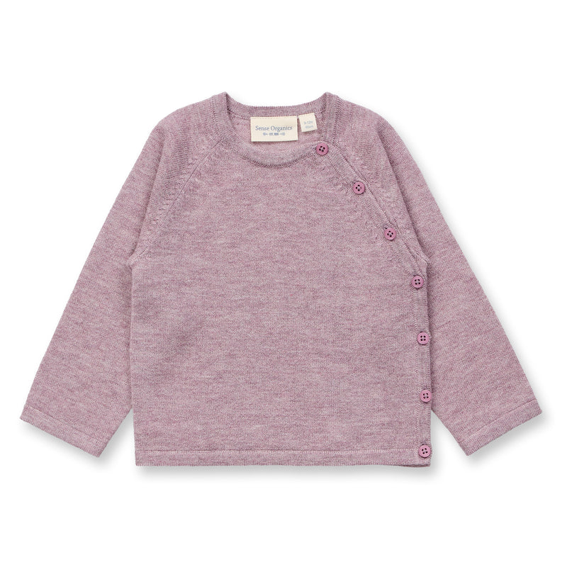 Sense Organics Merino Wickeljacke Mauve Melange