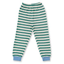 Sense Organics Schlafanzug Green Teal Stripes Fox