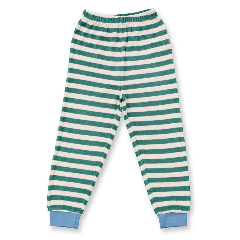 Sense Organics Schlafanzug Green Teal Stripes Fox