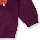 Sense Organics Strickpulli Igel Bordeaux Strickjacke Sense Organics