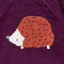 Sense Organics Strickpulli Igel Bordeaux Strickjacke Sense Organics
