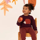 Sense Organics Strickpulli Igel Bordeaux Strickjacke Sense Organics