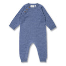 Sense Organics Strickstrampler Merino Denimblau Melange Strampler Sense Organics