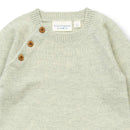 Sense Organics Strickstrampler Merino Pale Green Melange Strampler Sense Organics