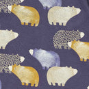 Sense Organics Schlafanzug Long John Midnight Navy Bären