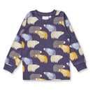 Sense Organics Schlafanzug Long John Midnight Navy Bären