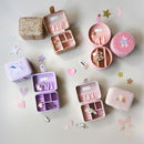 Konfetti-Glitzer-Gold-Schmuckkästchen