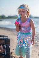 Bling Bling Meerjungfrau Rock & Haarspange Set Mint 4-6 Jahre