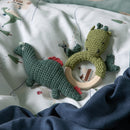 Gehäkelte Rassel Drache