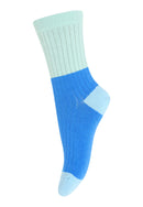 Socken Blockfarben Super Sonic Blue
