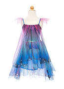 Schmetterlings Kleid mit Flügel und Haarreif Blau/Lila Kostüme Great Pretenders